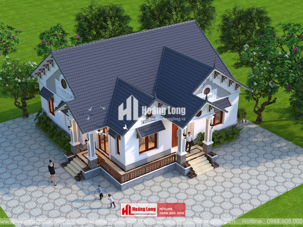 Thiết Kế Thi Công Biệt Thự Mái Thái 1 Tầng Tại Đà Nẵng