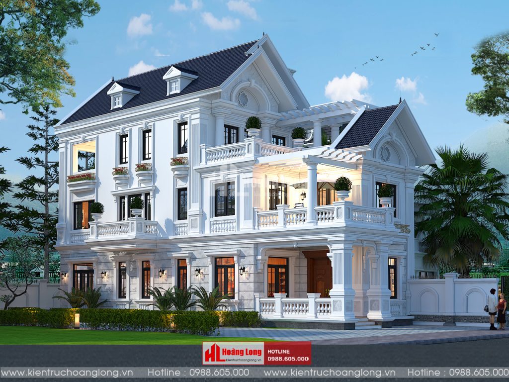 Thiết Kế Biệt Thự Cổ Điển 3 Tầng