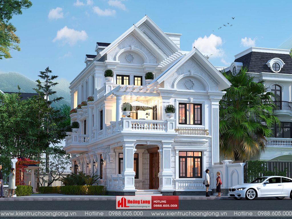 Thiết Kế Biệt Thự Cổ Điển 3 Tầng