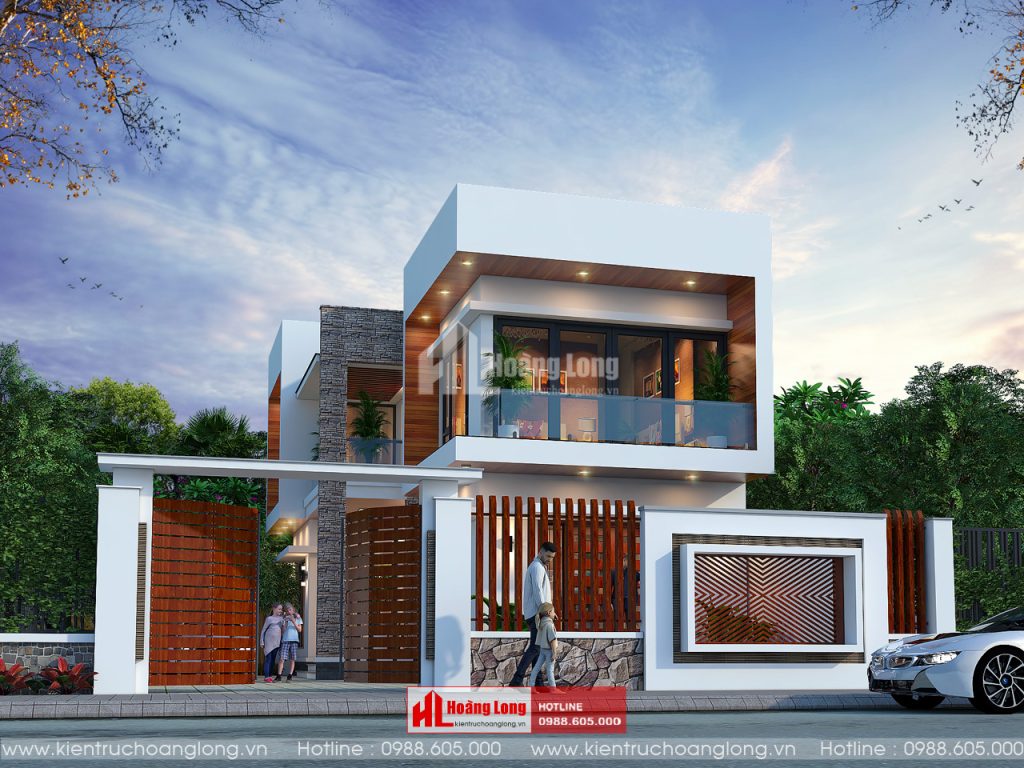 Thiết kế biệt thự hai tầng của Kiến trúc Hoàng Long