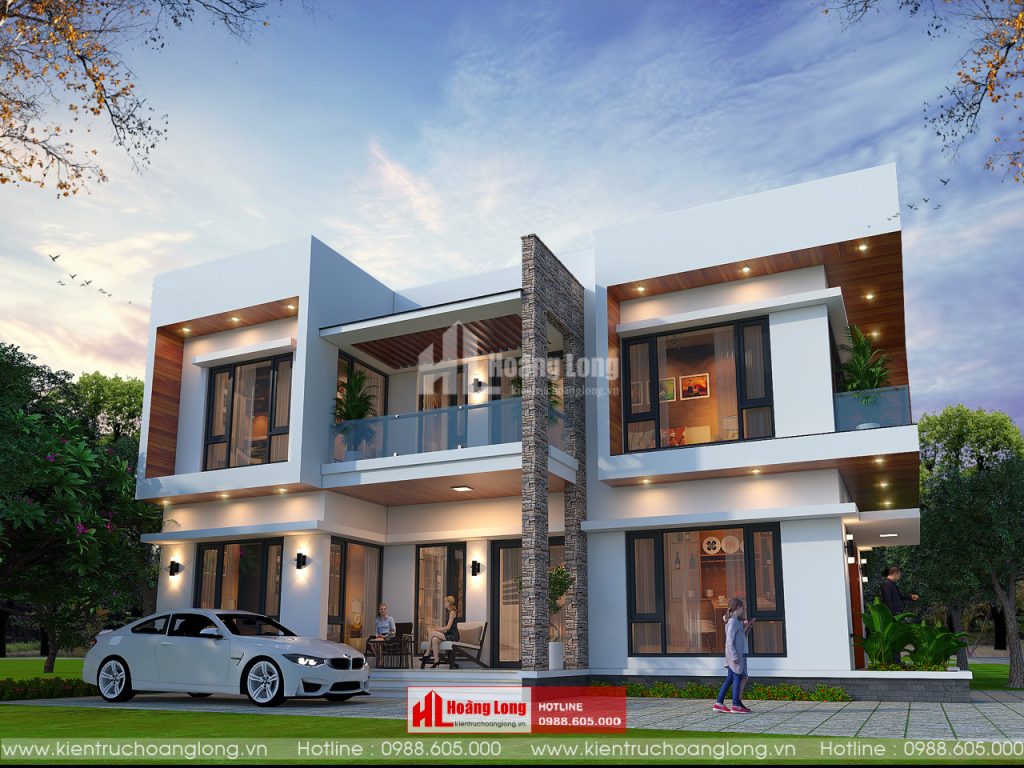 Thiết kế biệt thự hai tầng của Kiến trúc Hoàng Long