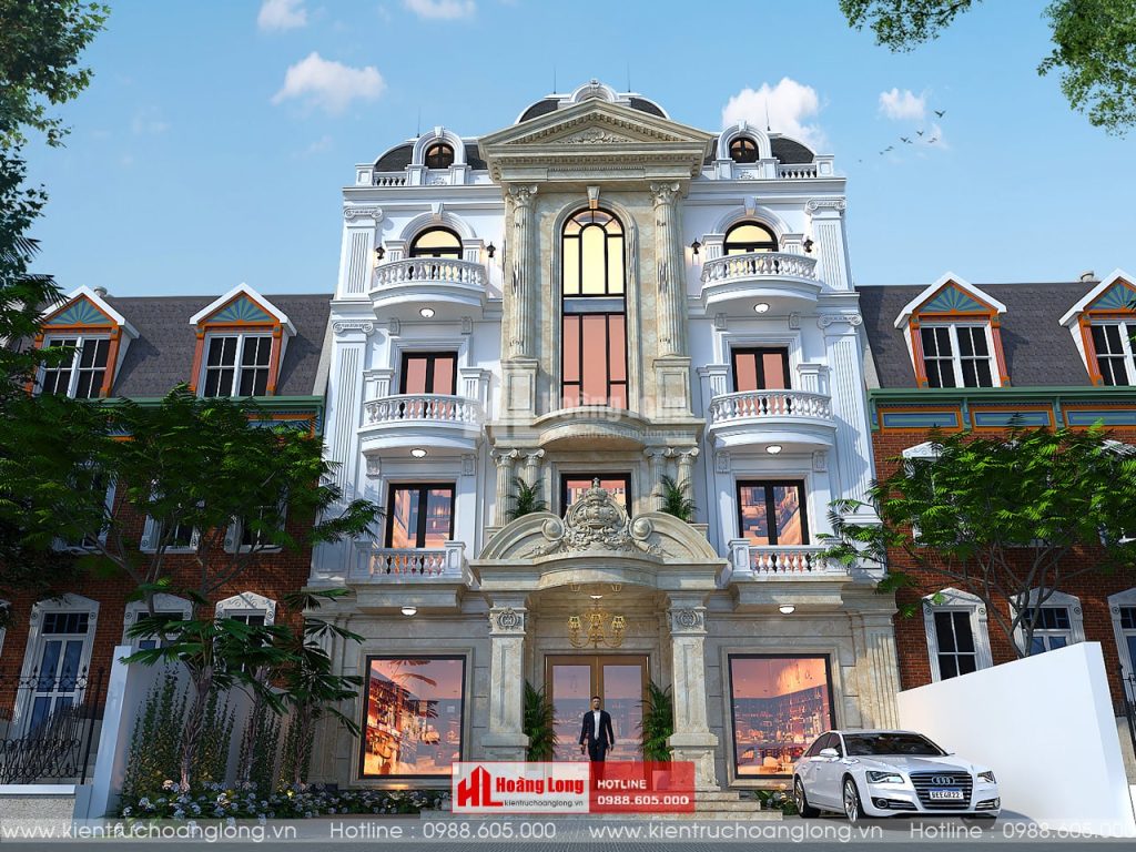 Mẫu thiết kế biệt thự kiến trúc Pháp