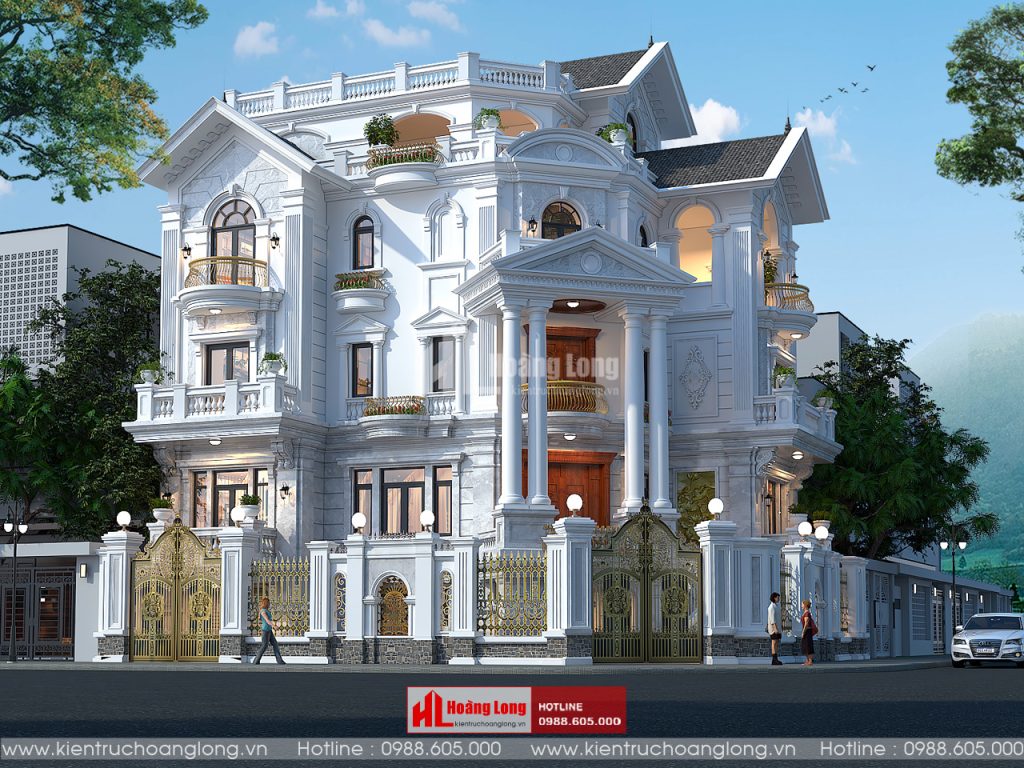 Mẫu thiết kế biệt thự Pháp đẹp nhất hiện nay