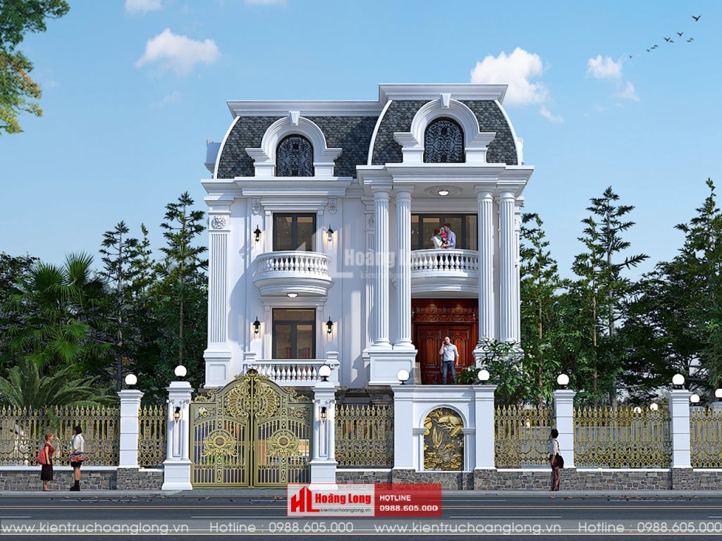 Mẫu thiết kế biệt thự Pháp đẹp nhất hiện nay