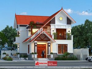 Thiết Kế Nhà Biệt Thự 2 Tầng Mái Thái