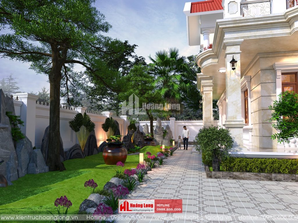 Thiết Kế Nhà Biệt Thự 2 Tầng Mái Thái