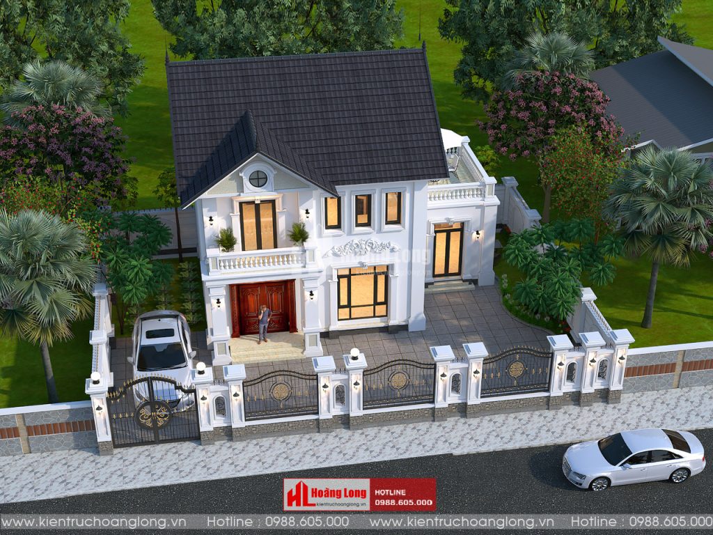 Thiết Kế Nhà Biệt Thự 2 Tầng Mái Thái