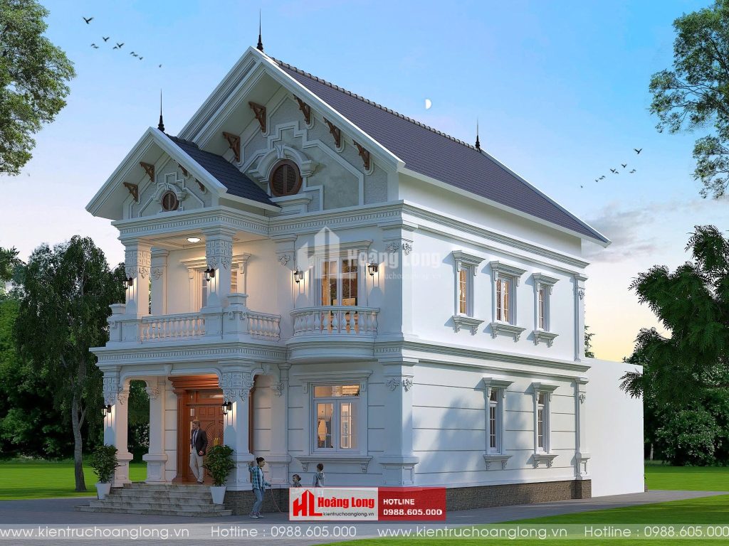 Thiết Kế Nhà Biệt Thự 2 Tầng Mái Thái