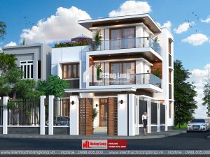 Thiết kế biệt thự mái bằng 3 tầng Đà Nẵng