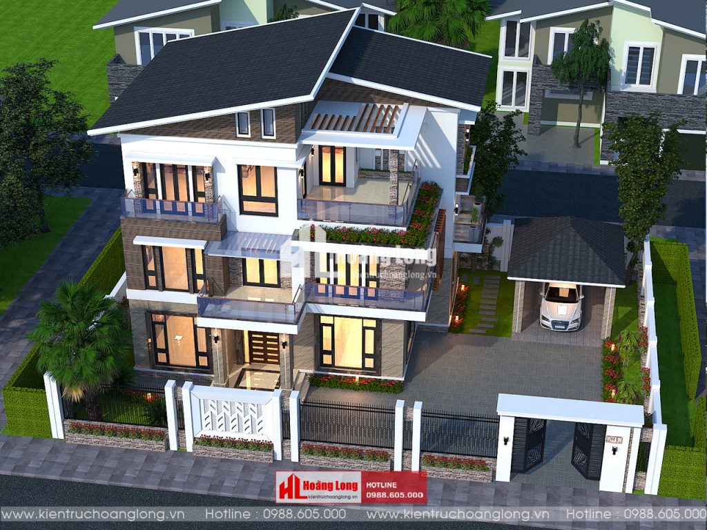 Hồ sơ thiết kế biệt thự 3 tầng chuẩn cho biệt thự sang trọng 5 Hồ Sơ Thiết Kế Biệt Thự 3 Tầng
