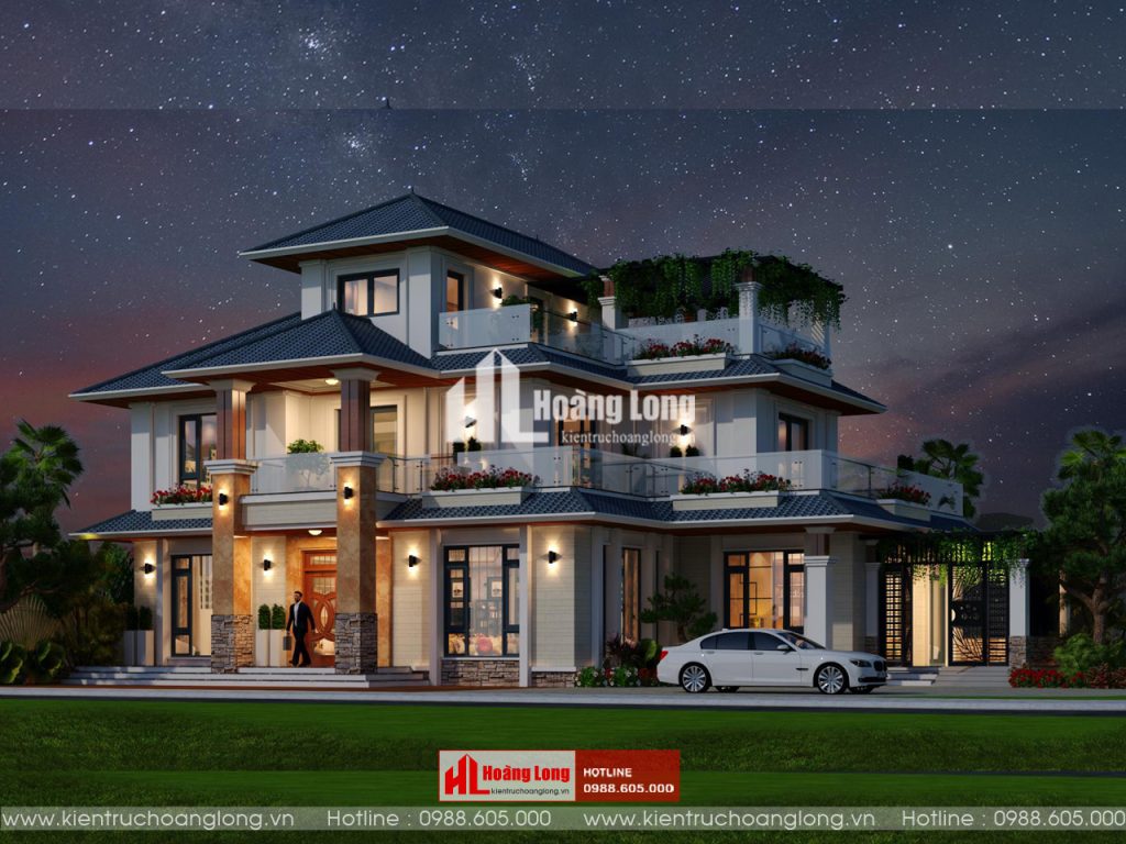 Hồ sơ thiết kế biệt thự 3 tầng chuẩn cho biệt thự sang trọng 2 Hồ Sơ Thiết Kế Biệt Thự 3 Tầng