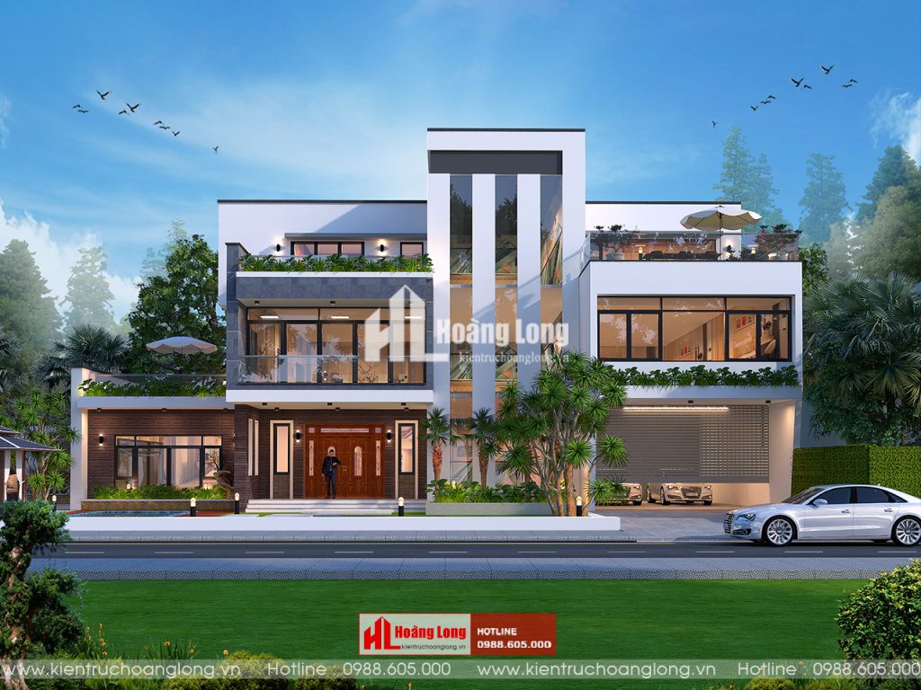 3 phong cách thiết kế biệt thự 400m2 HOT NHẤT 2026 2 Thiết Kế Biệt Thự 400M2-Kiến Trúc Hoàng Long